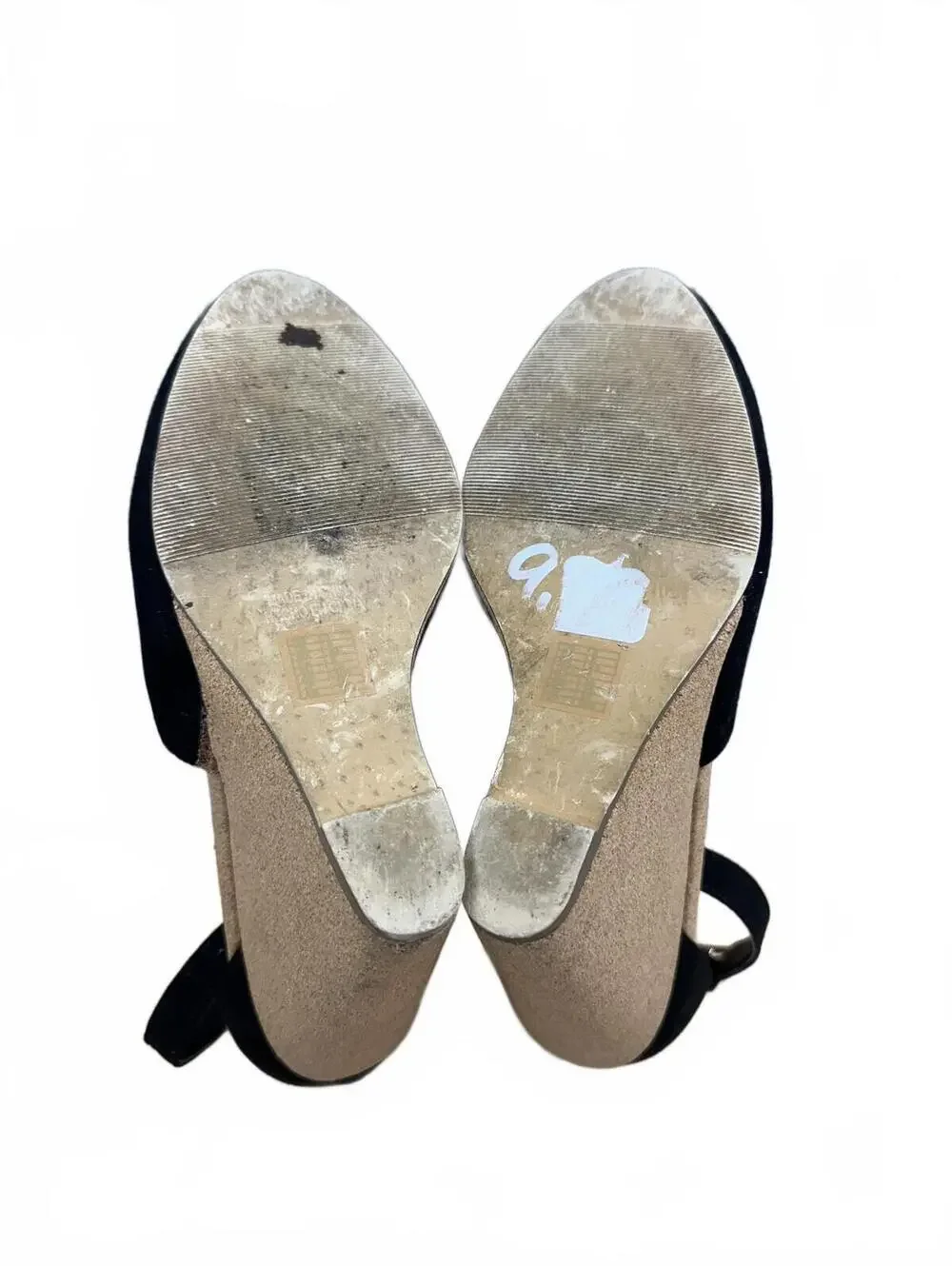 Forever 21 Black‎ Suede Wedge Heels with Ankle Strap